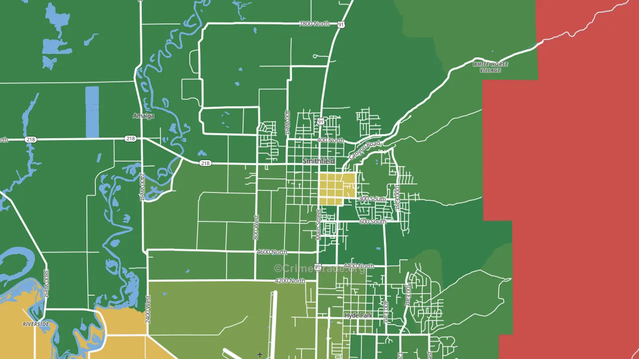 84335, UT Map of Drug-Related Crime Rates
