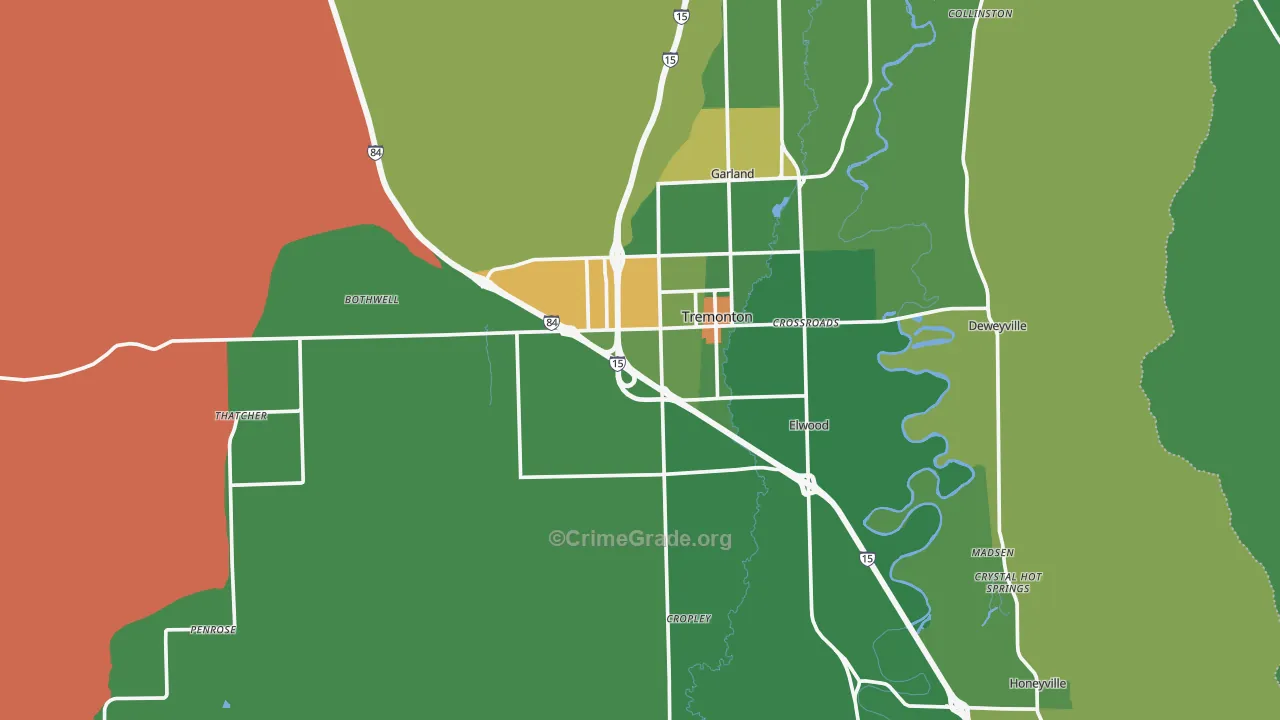84337, UT Map of Drug-Related Crime Rates