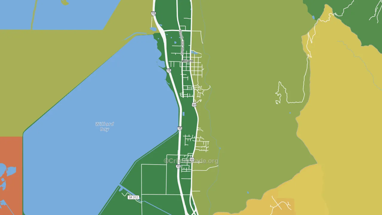84340, UT Map of Drug-Related Crime Rates