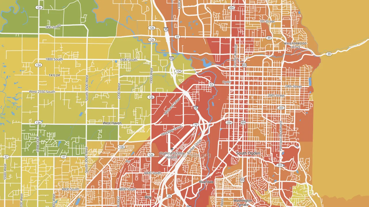 84401, UT Map of Drug-Related Crime Rates