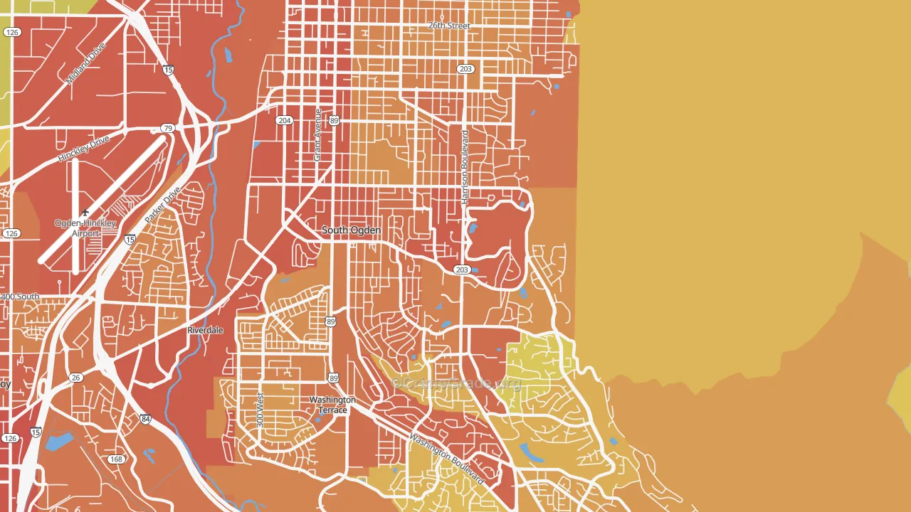 84403, UT Map of Drug-Related Crime Rates