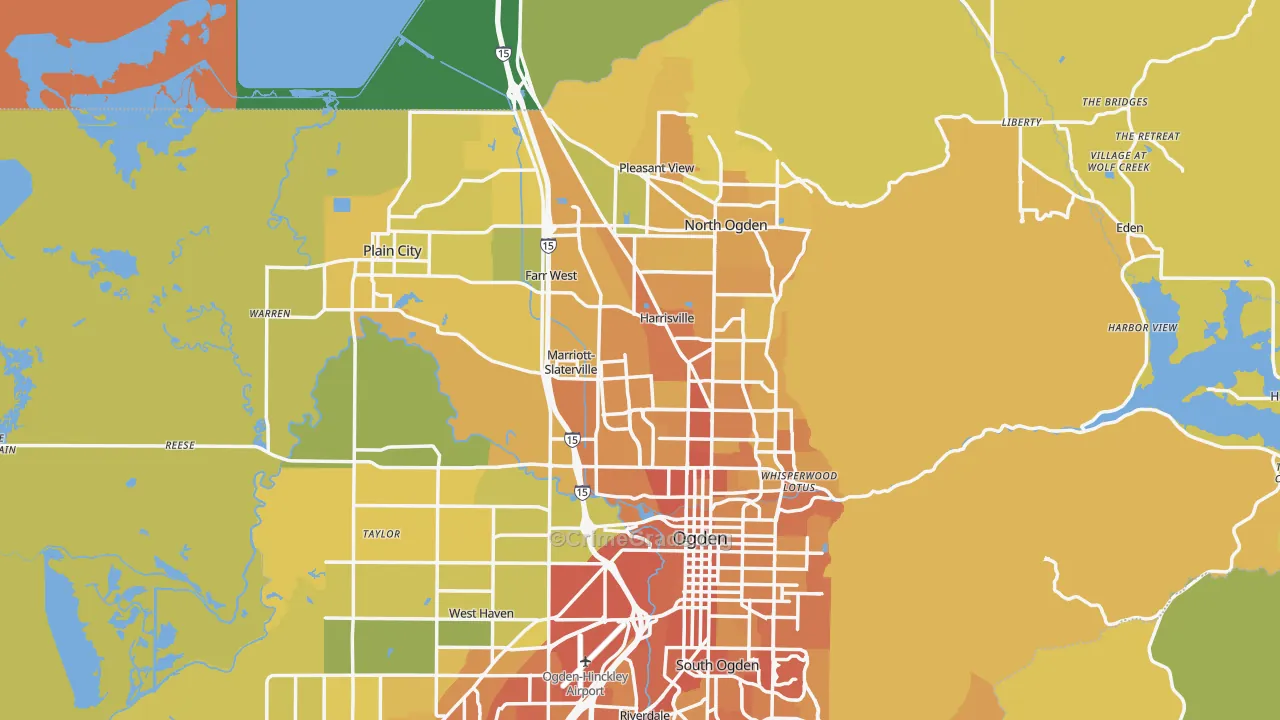 84404, UT Map of Drug-Related Crime Rates