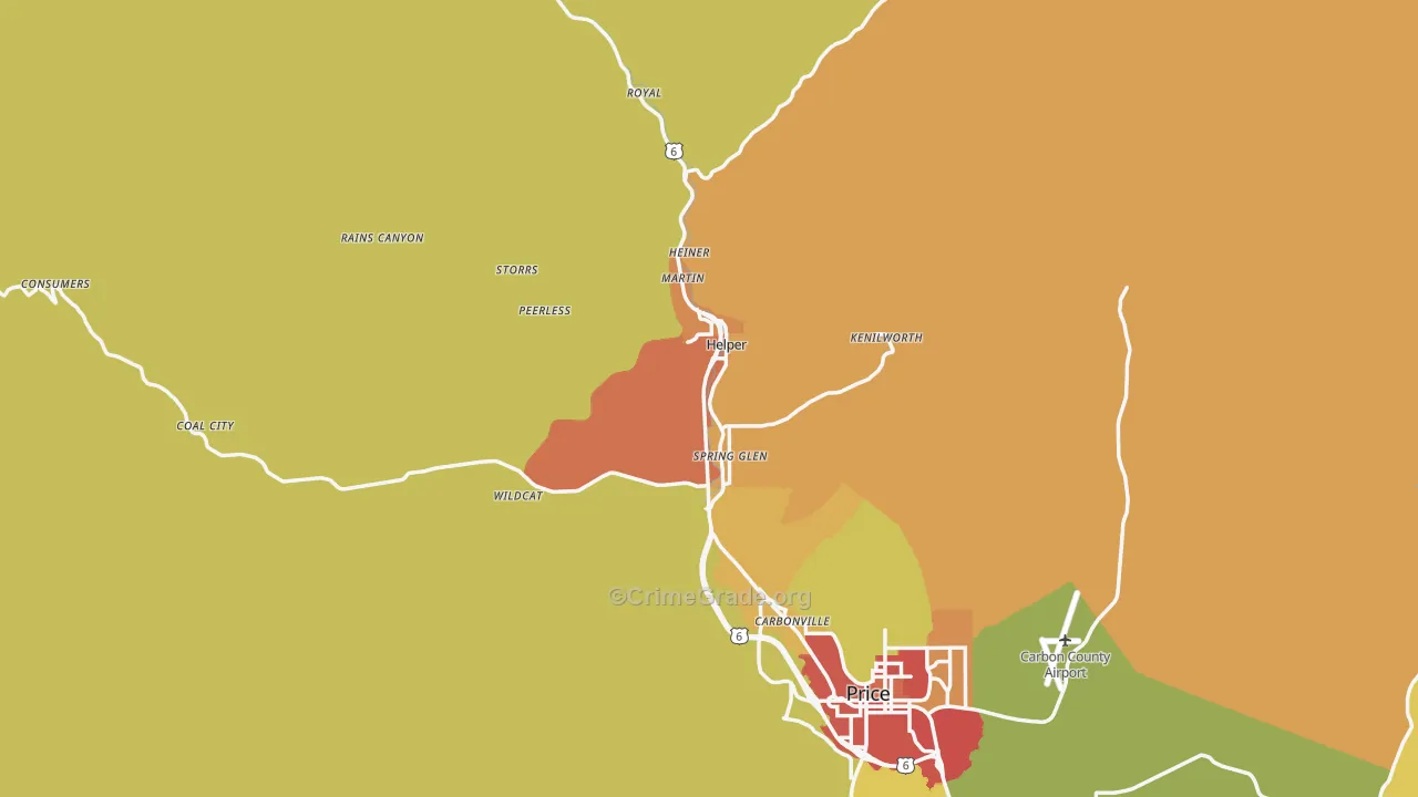 84526, UT Map of Drug-Related Crime Rates