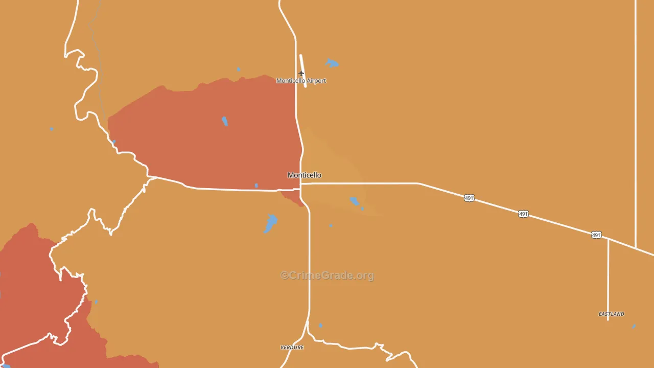 84535, UT Map of Drug-Related Crime Rates