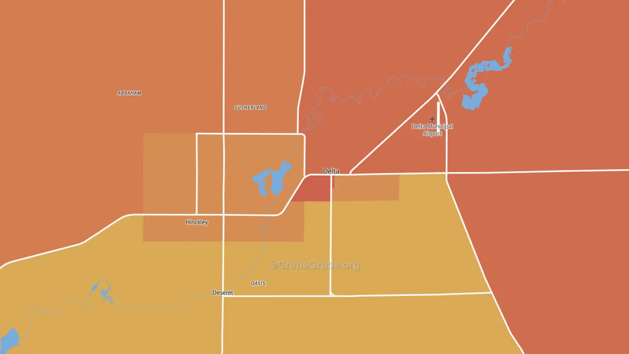 84624, UT Map of Drug-Related Crime Rates