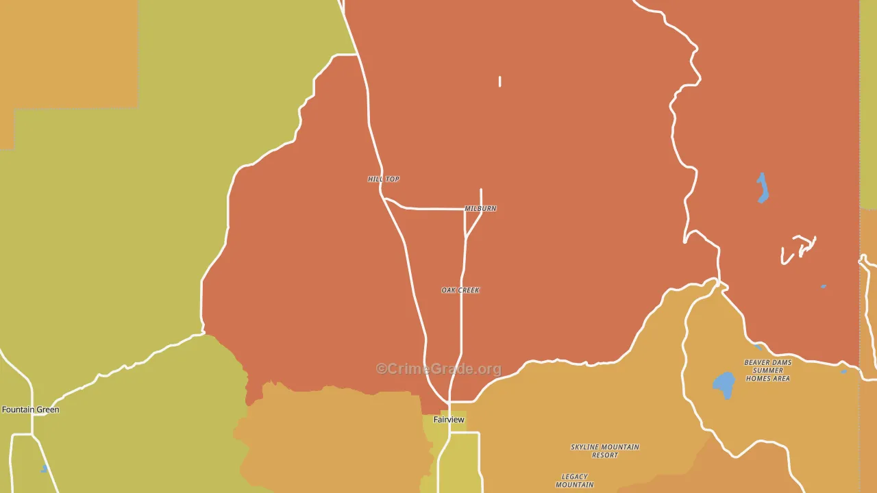 84629, UT Map of Drug-Related Crime Rates