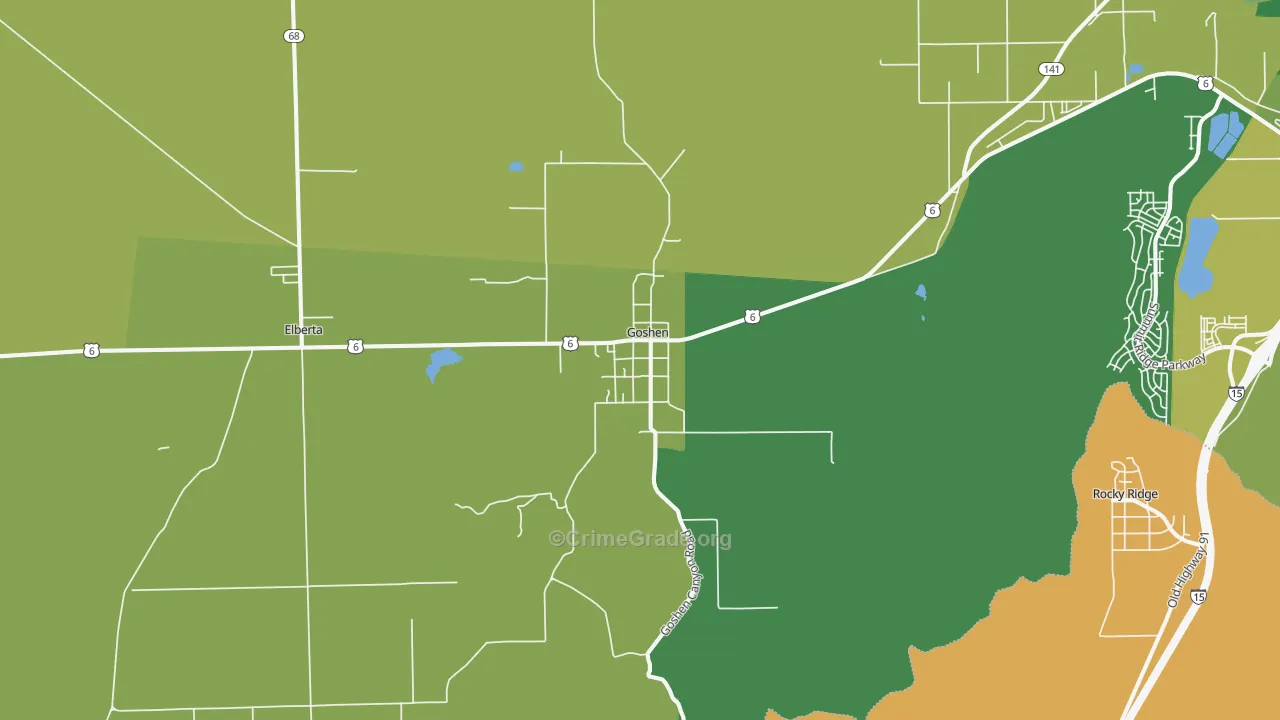 84633, UT Map of Drug-Related Crime Rates