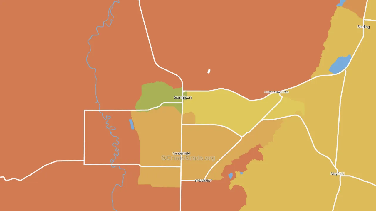 84634, UT Map of Drug-Related Crime Rates