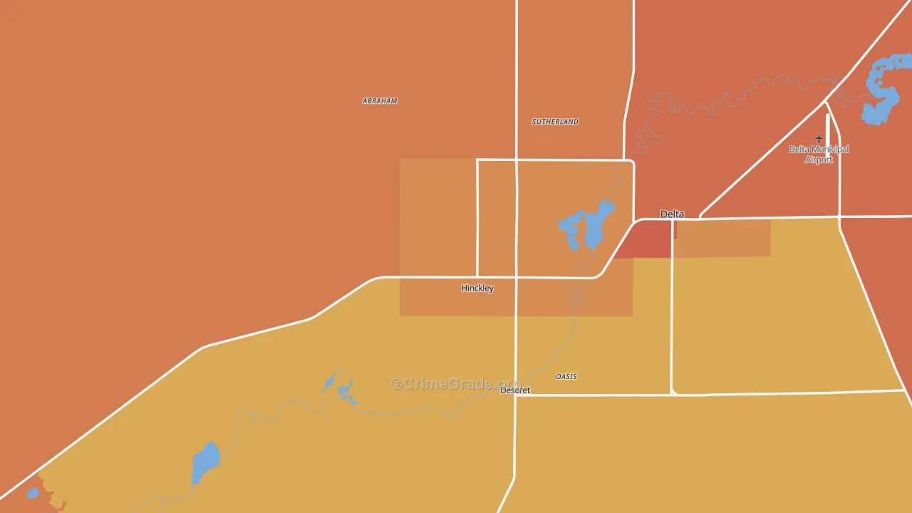 84635, UT Map of Drug-Related Crime Rates