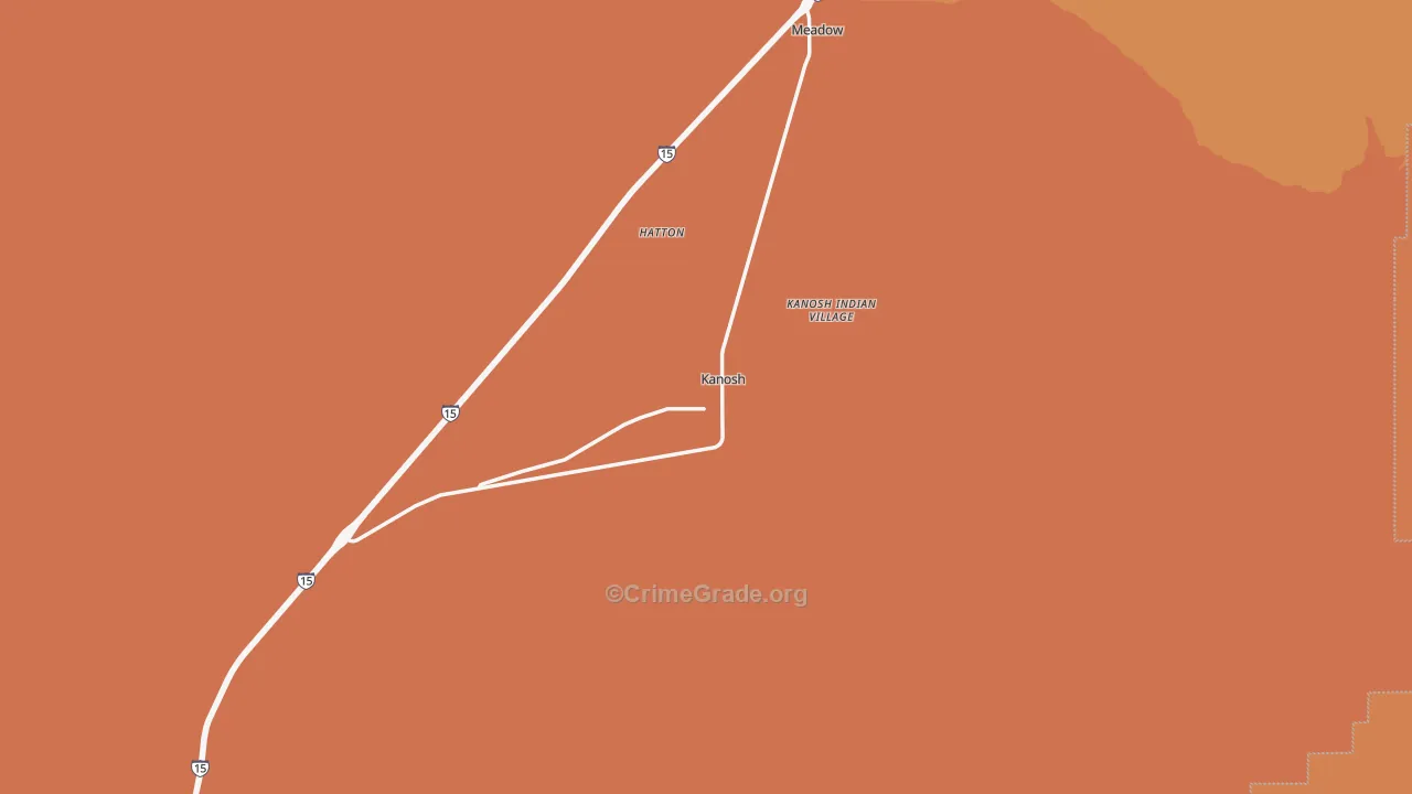 84637, UT Map of Drug-Related Crime Rates