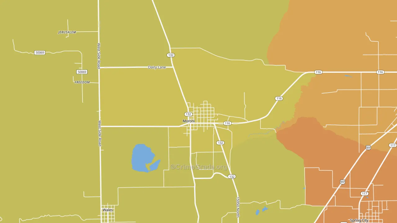 84646, UT Map of Drug-Related Crime Rates