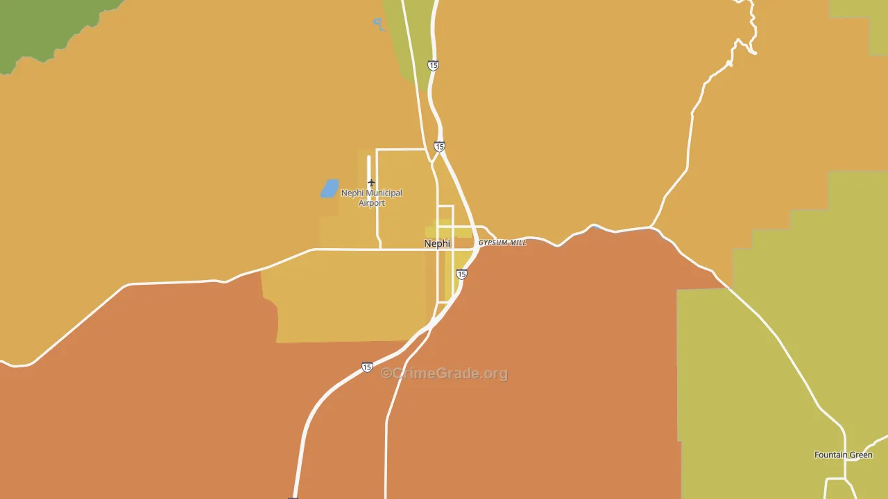 84648, UT Map of Drug-Related Crime Rates