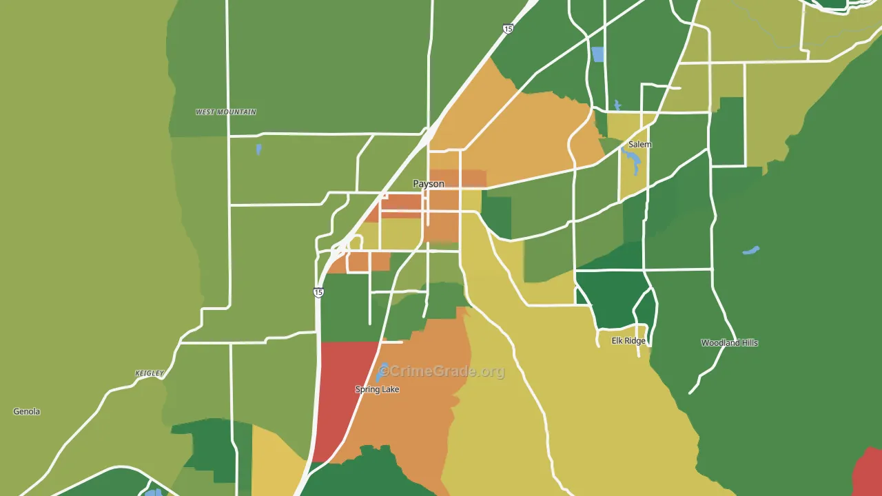 84651, UT Map of Drug-Related Crime Rates