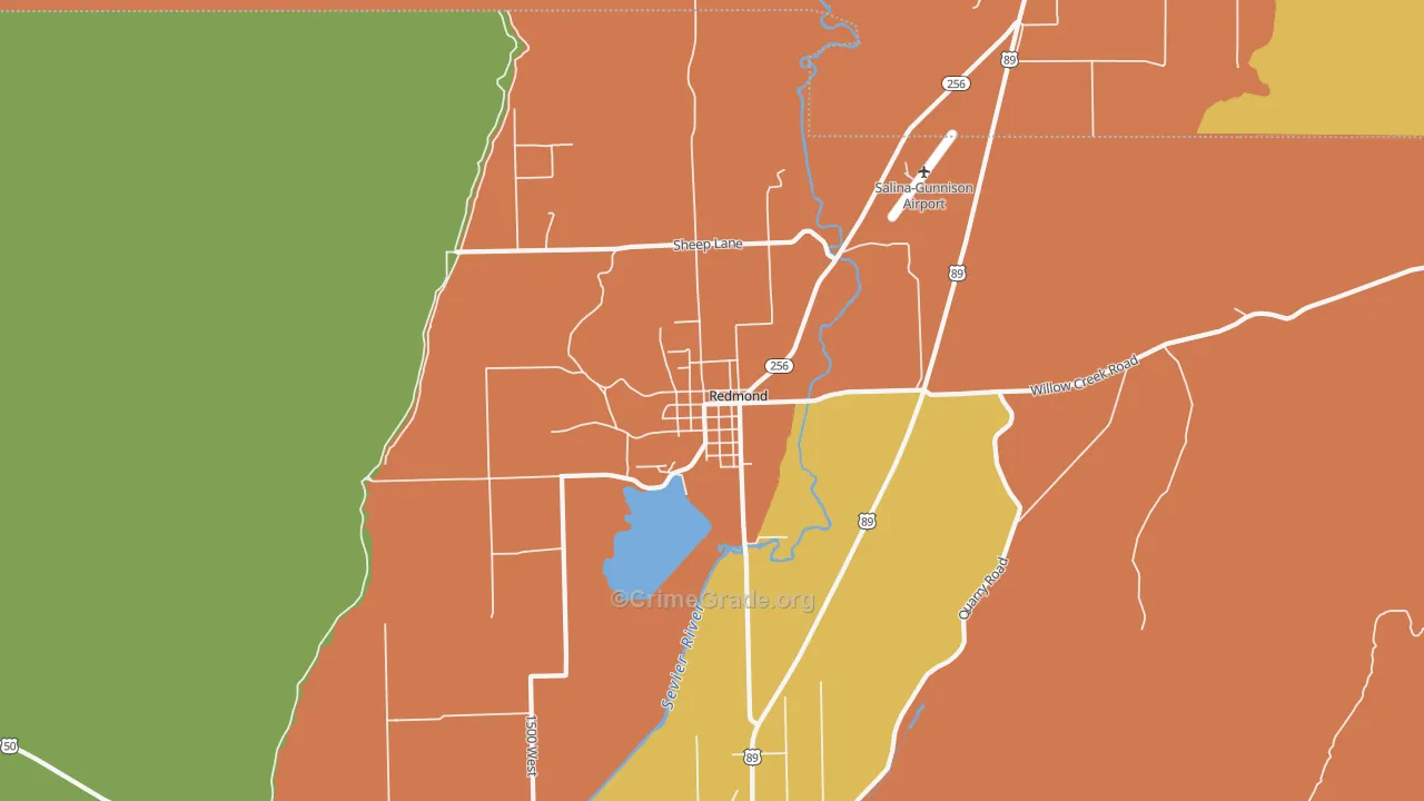 84652, UT Map of Drug-Related Crime Rates