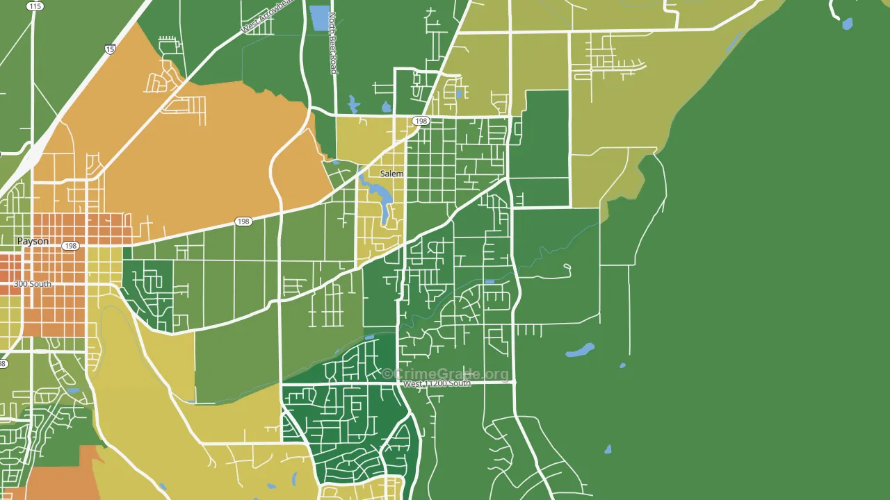 84653, UT Map of Drug-Related Crime Rates