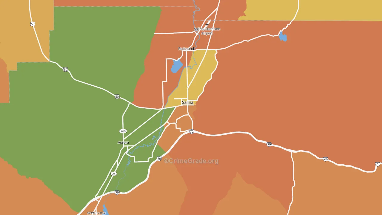 84654, UT Map of Drug-Related Crime Rates