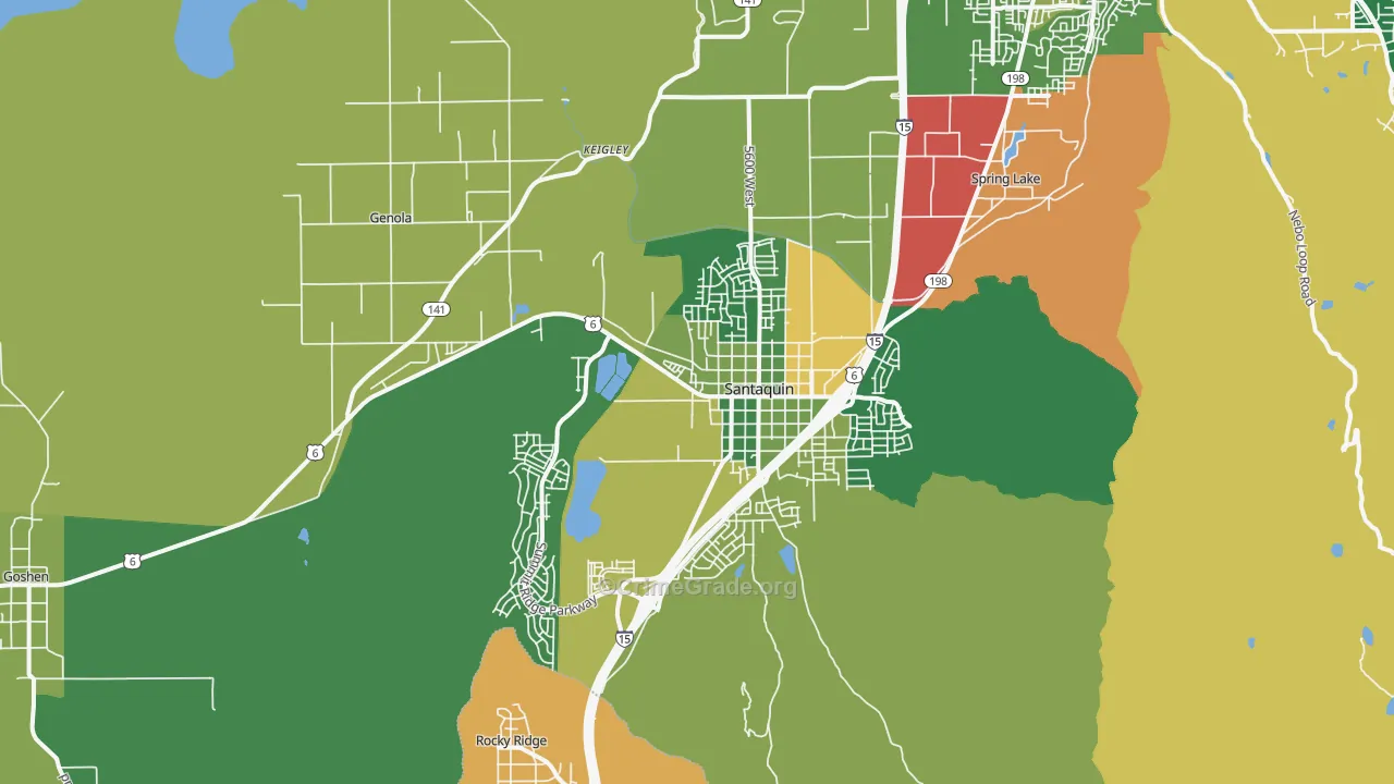 84655, UT Map of Drug-Related Crime Rates