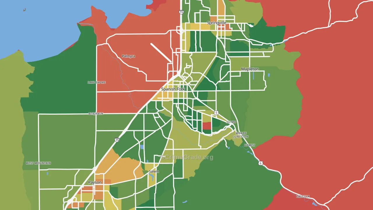 84660, UT Map of Drug-Related Crime Rates