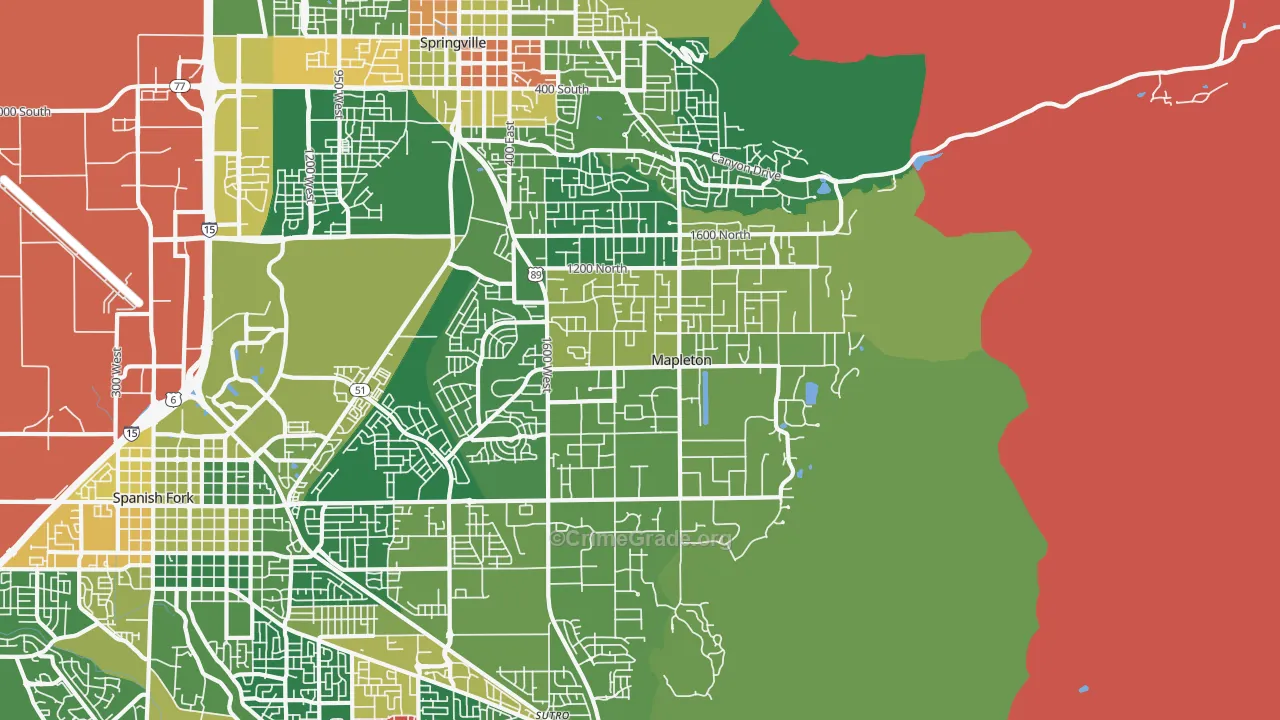 84664, UT Map of Drug-Related Crime Rates