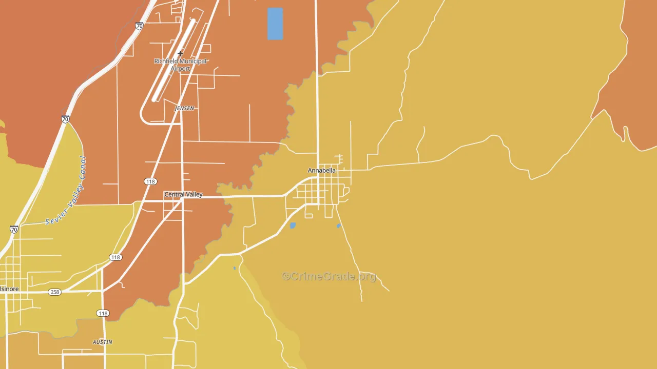 84711, UT Map of Drug-Related Crime Rates