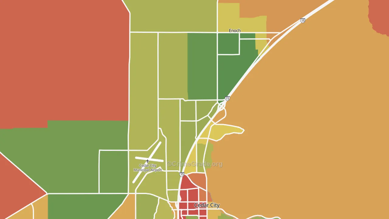 84721, UT Map of Drug-Related Crime Rates