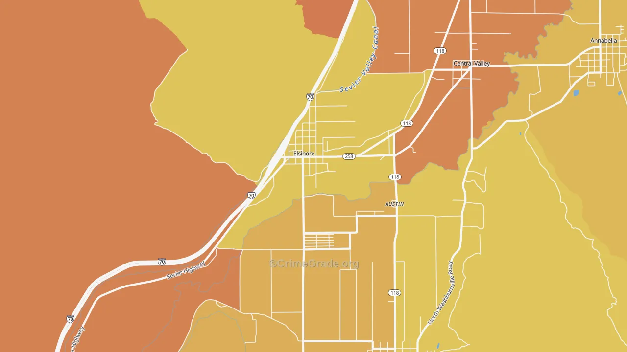 84724, UT Map of Drug-Related Crime Rates