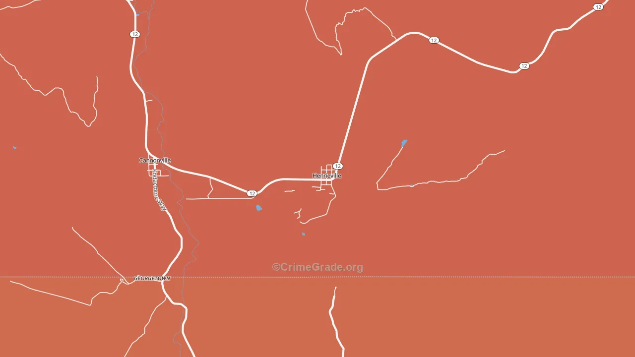 84736, UT Map of Drug-Related Crime Rates