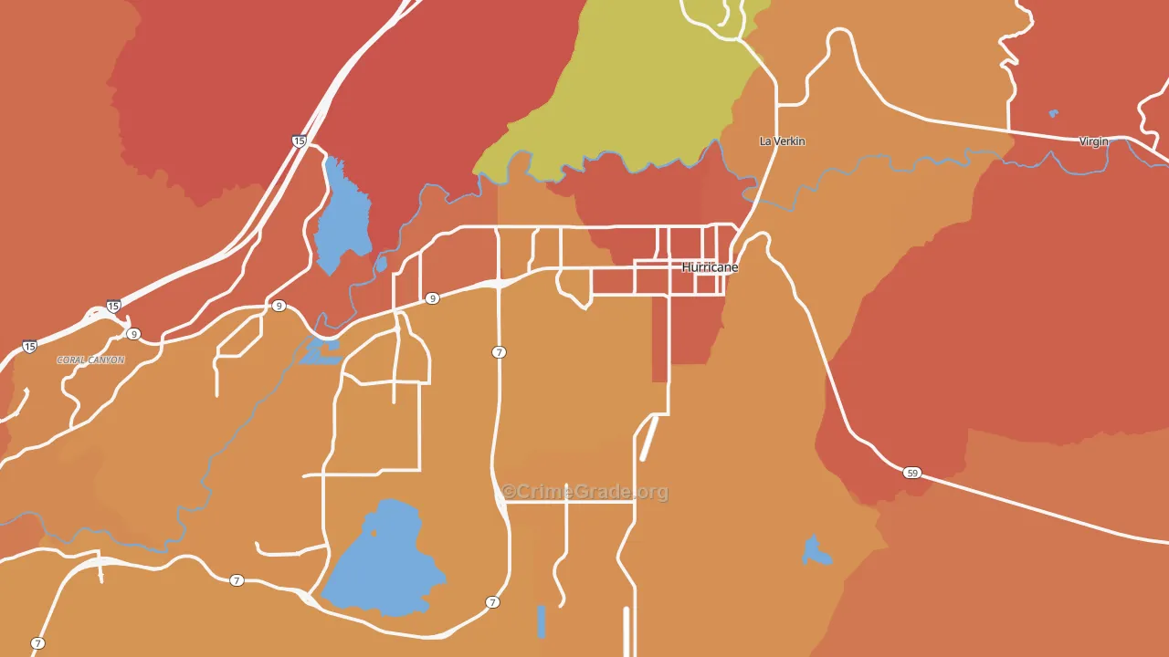 84737, UT Map of Drug-Related Crime Rates