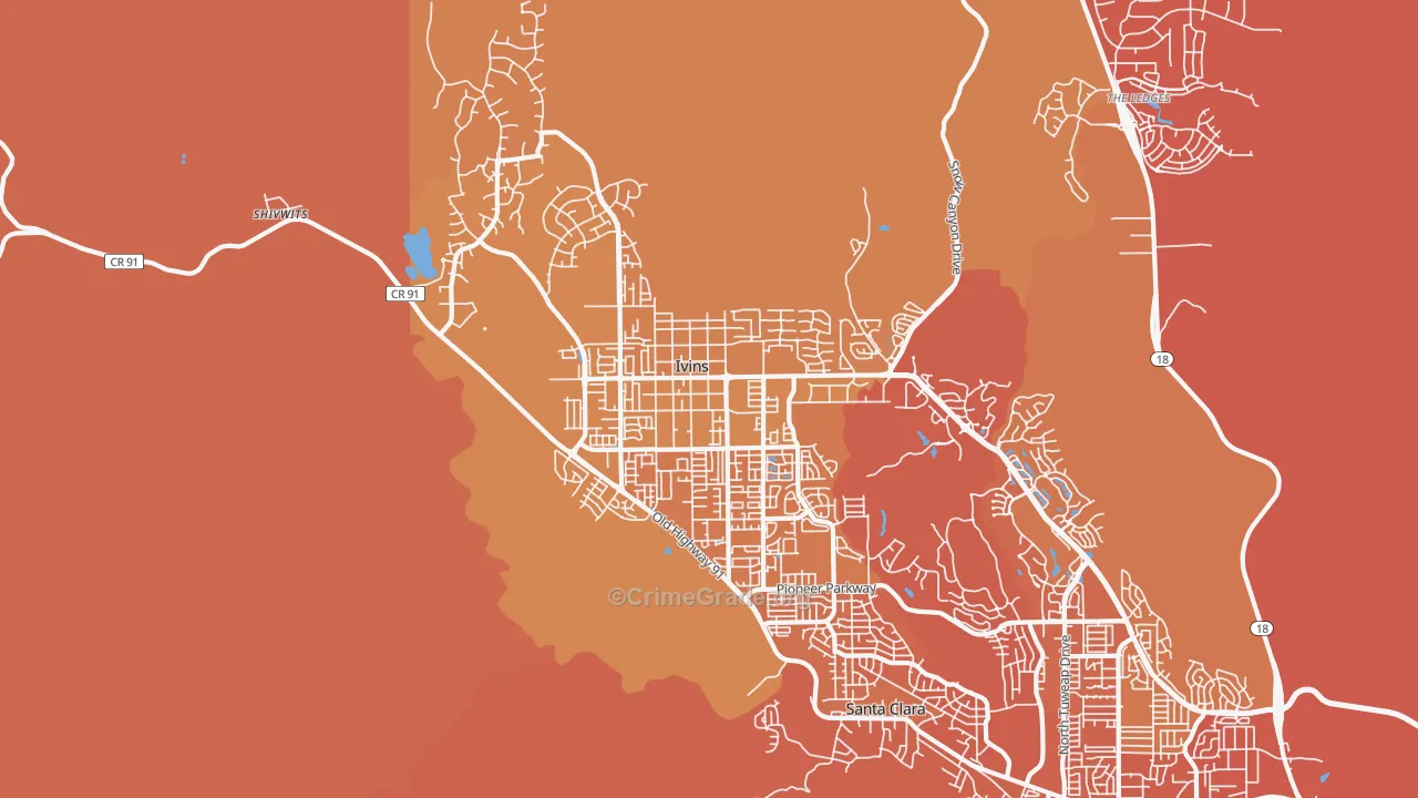 84738, UT Map of Drug-Related Crime Rates
