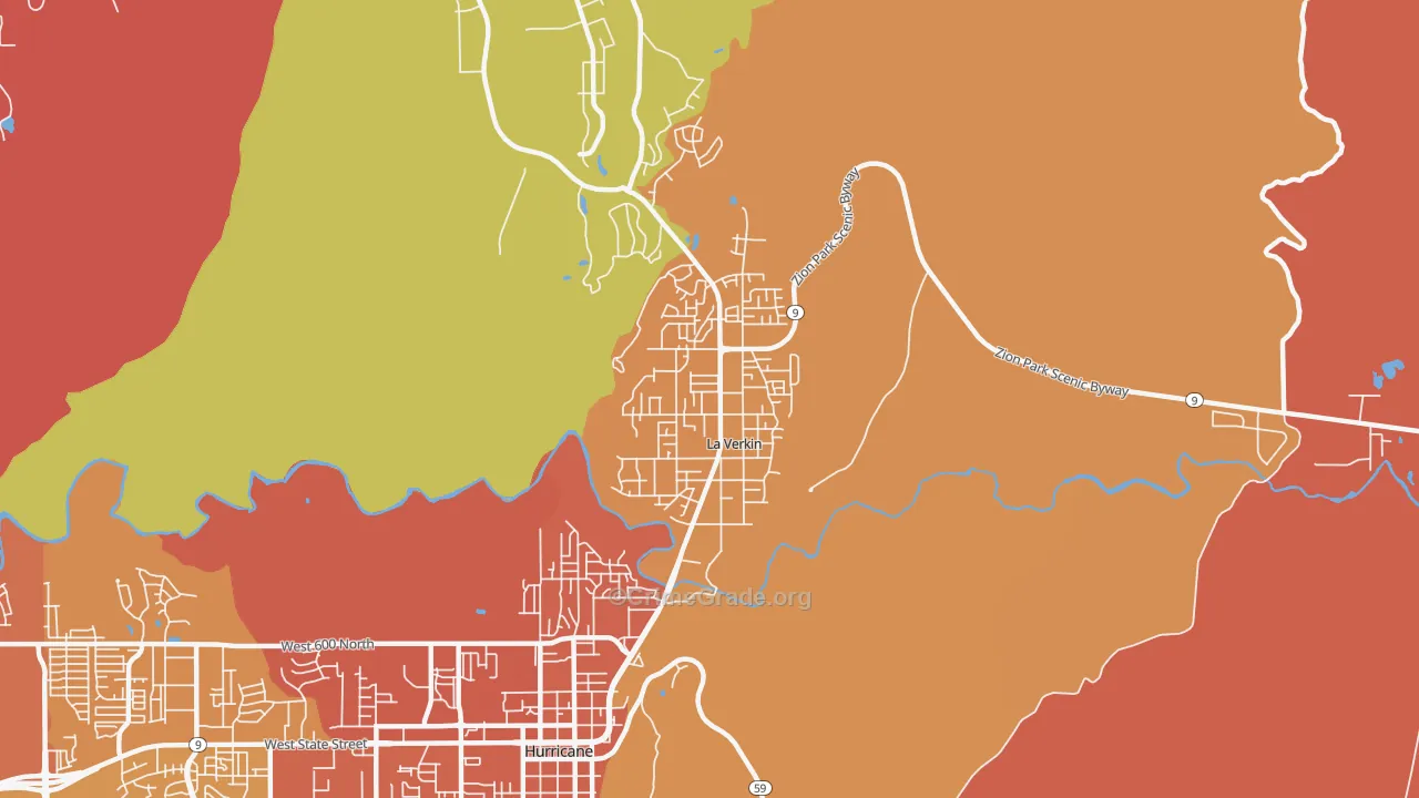84745, UT Map of Drug-Related Crime Rates