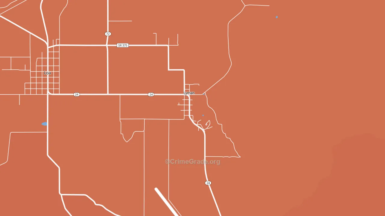 84749, UT Map of Drug-Related Crime Rates