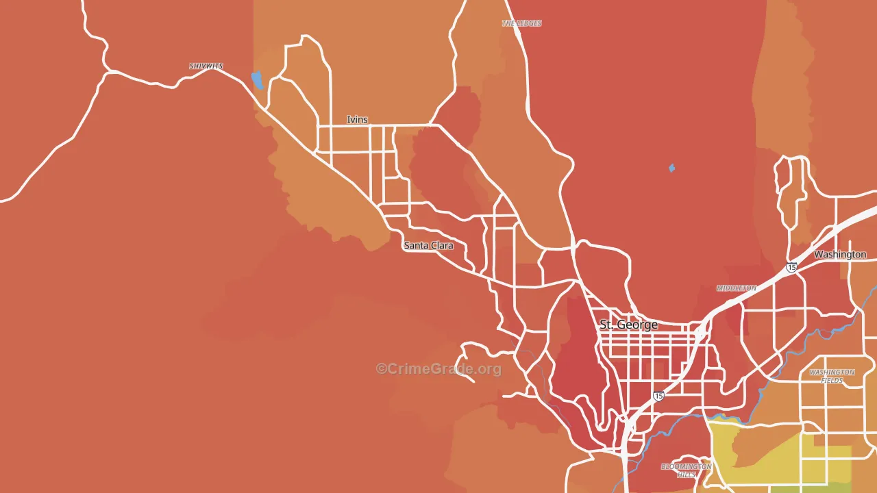84765, UT Map of Drug-Related Crime Rates
