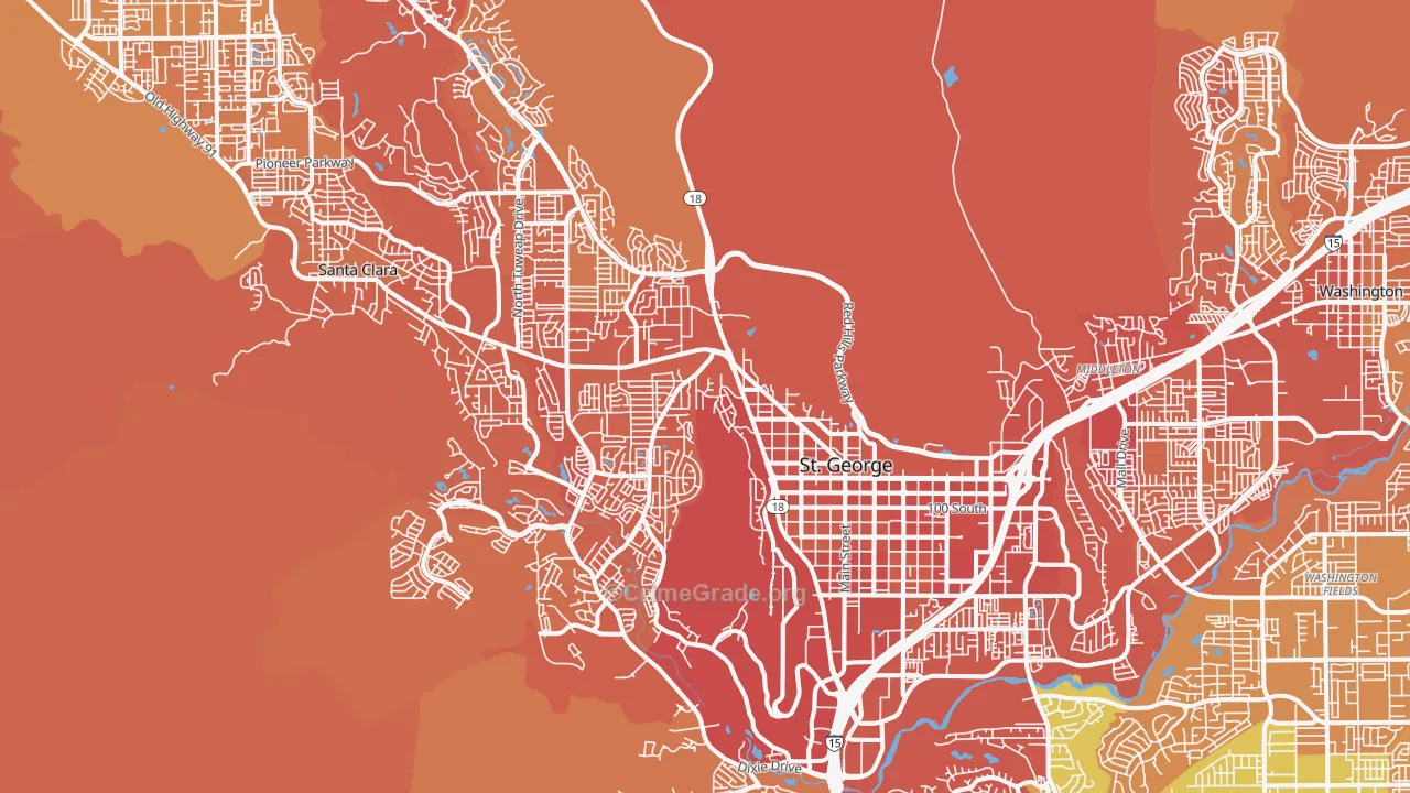 84770, UT Map of Drug-Related Crime Rates