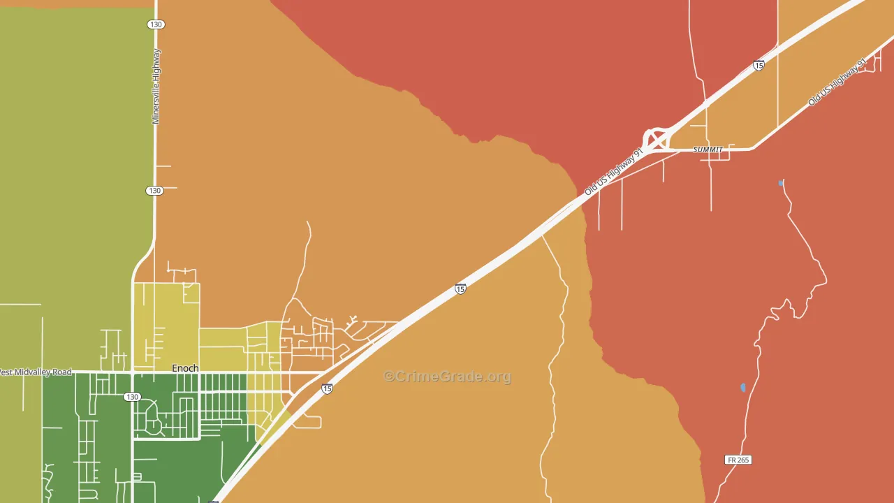 84772, UT Map of Drug-Related Crime Rates