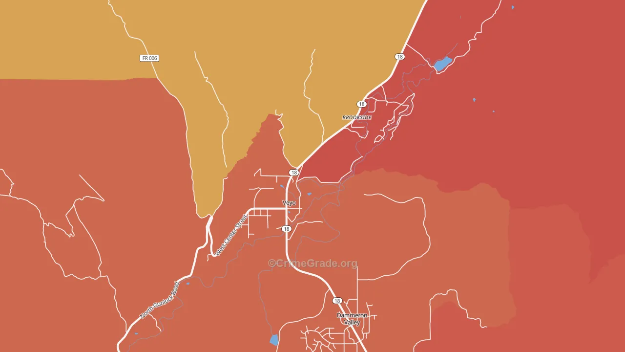 84782, UT Map of Drug-Related Crime Rates