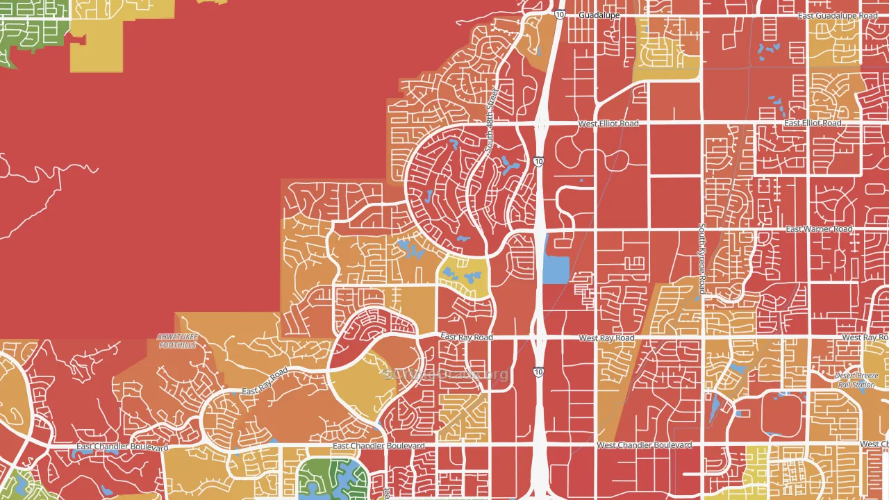 85044, AZ Map of Drug-Related Crime Rates