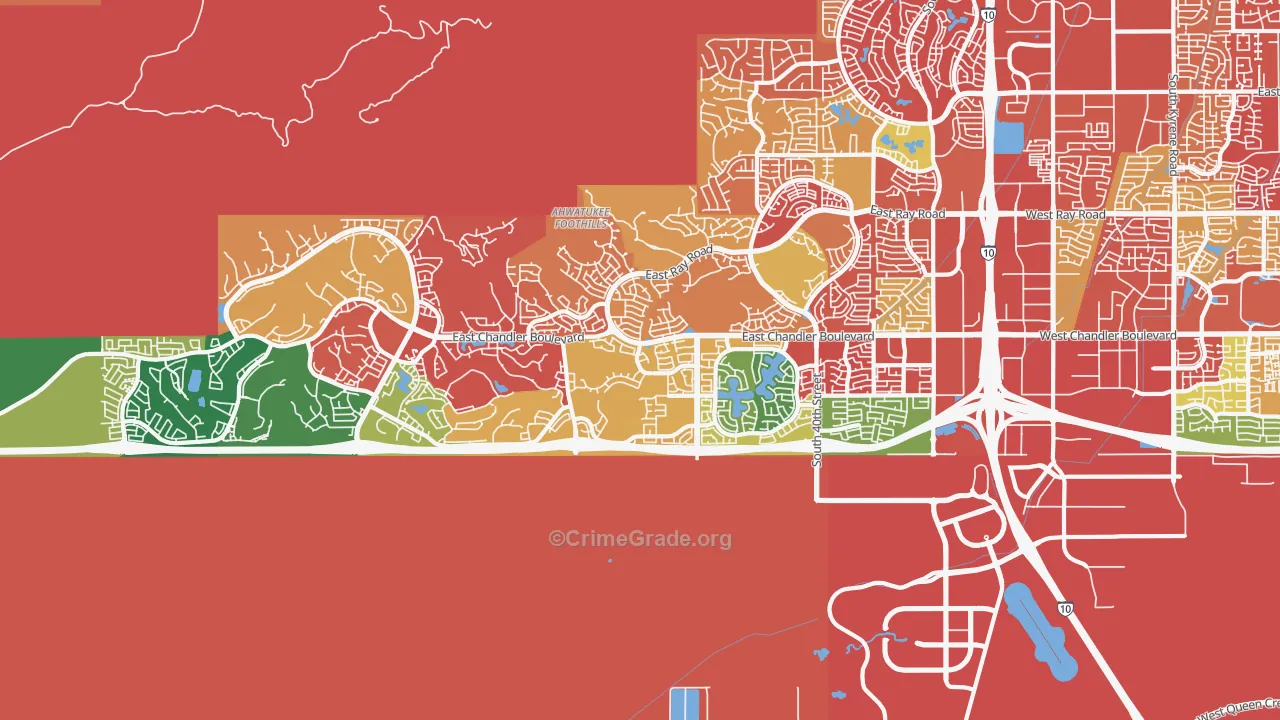 85048, AZ Map of Drug-Related Crime Rates