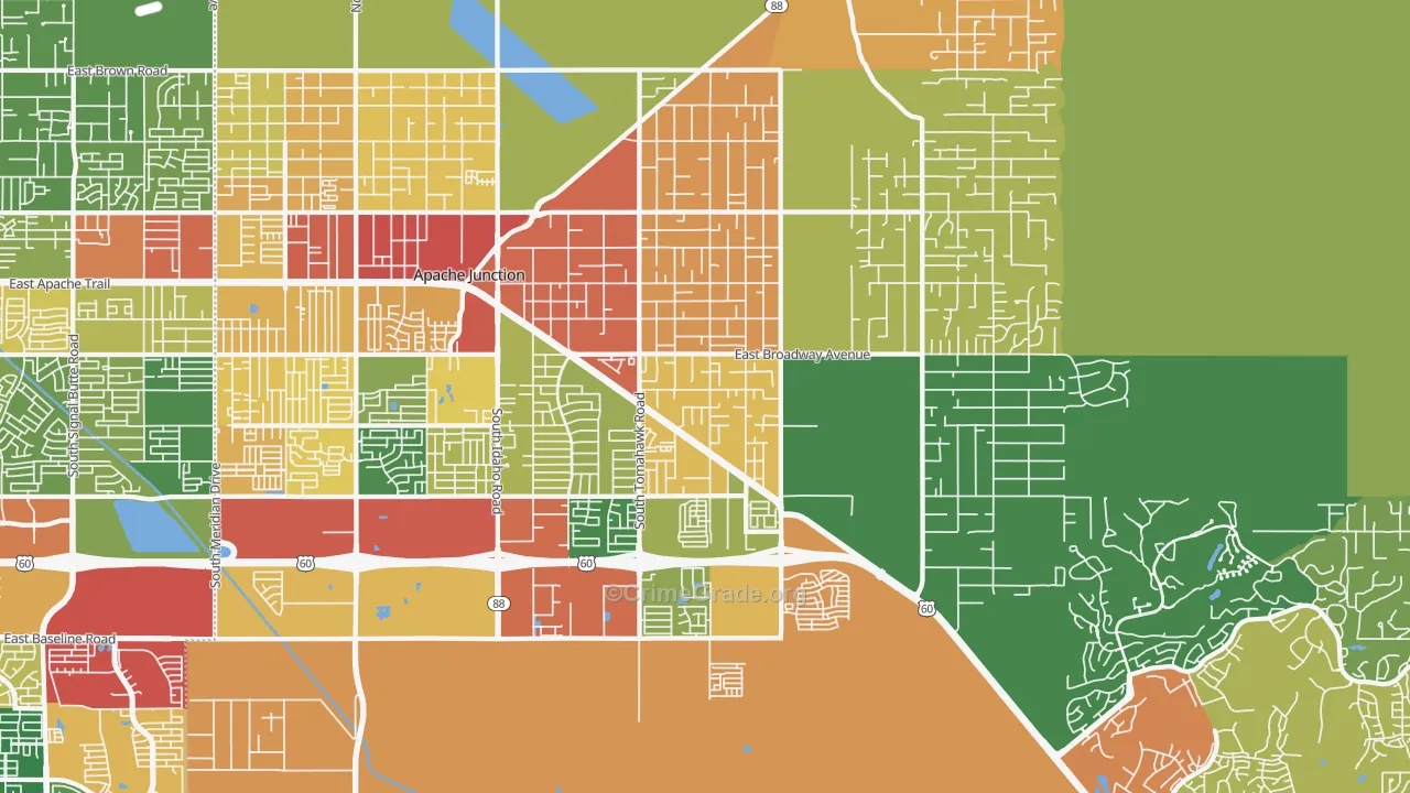 85119, AZ Map of Drug-Related Crime Rates