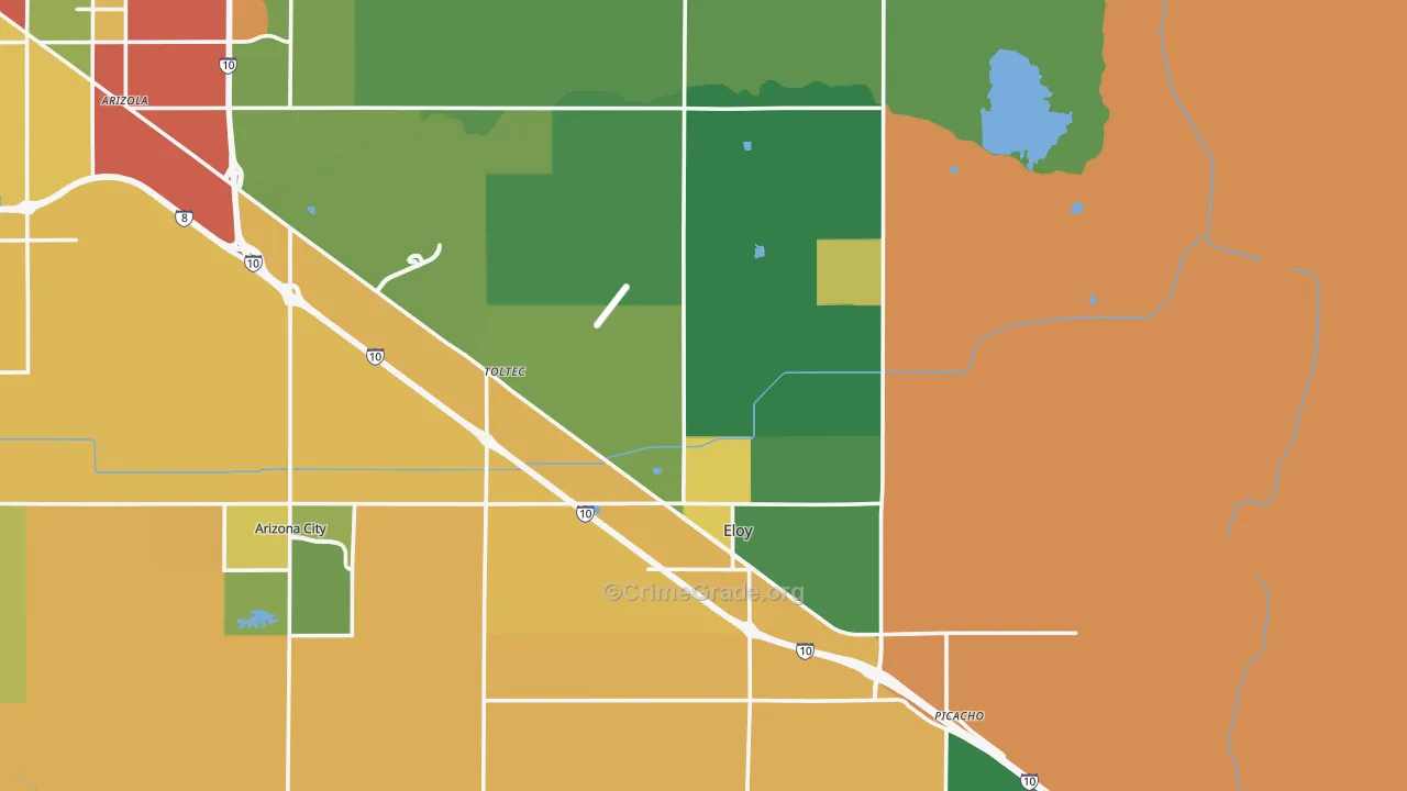 85131, AZ Map of Drug-Related Crime Rates