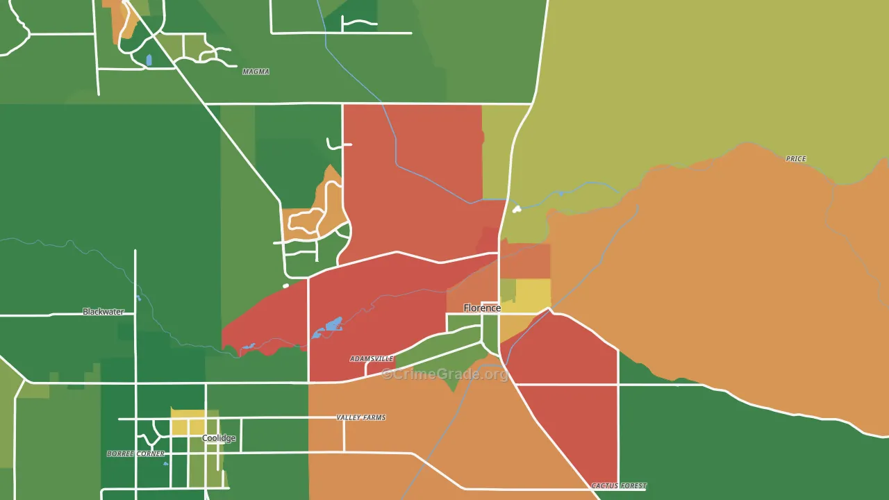 85132, AZ Map of Drug-Related Crime Rates