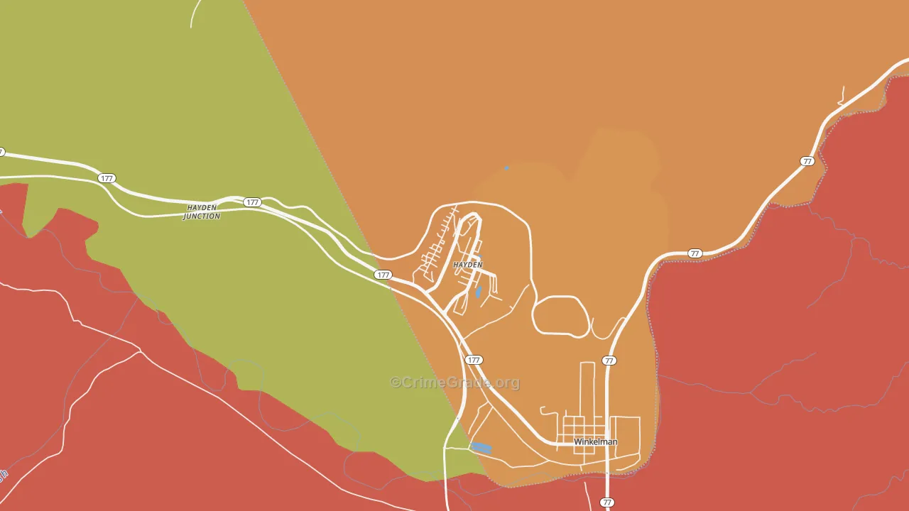 85135, AZ Map of Drug-Related Crime Rates