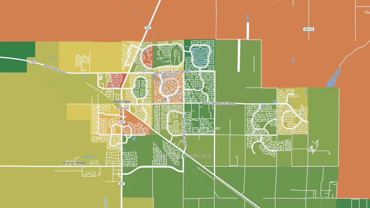 85138, AZ Map of Drug-Related Crime Rates