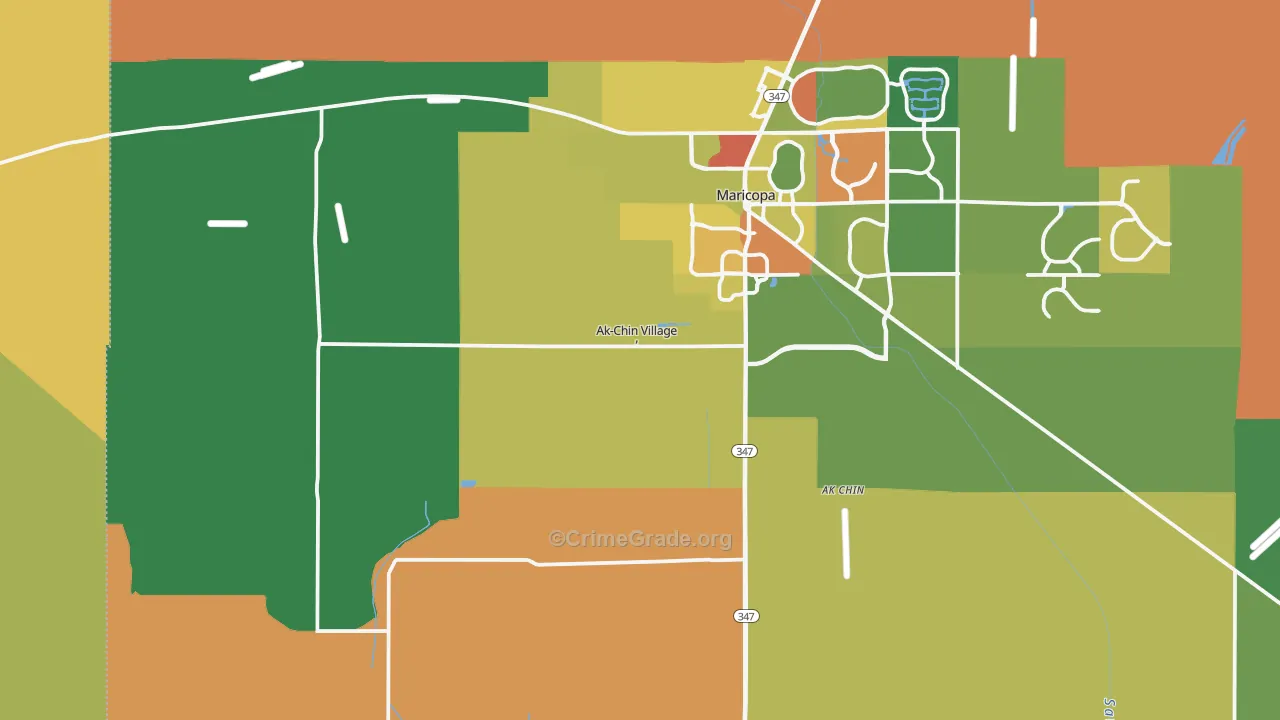 85139, AZ Map of Drug-Related Crime Rates