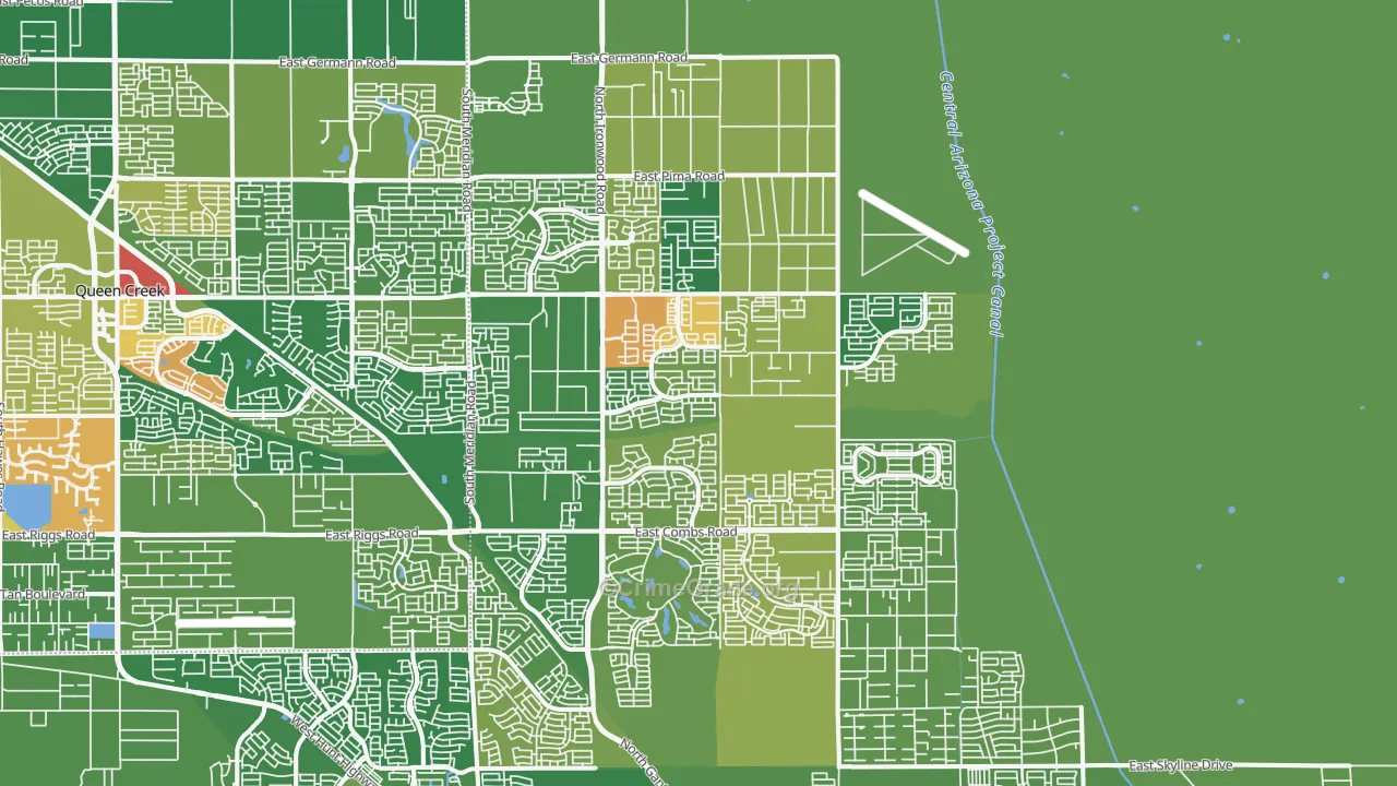 85140, AZ Map of Drug-Related Crime Rates