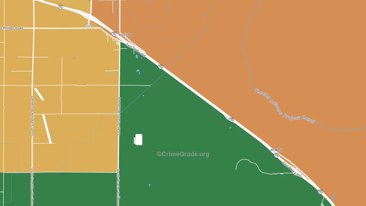 85141, AZ Map of Drug-Related Crime Rates