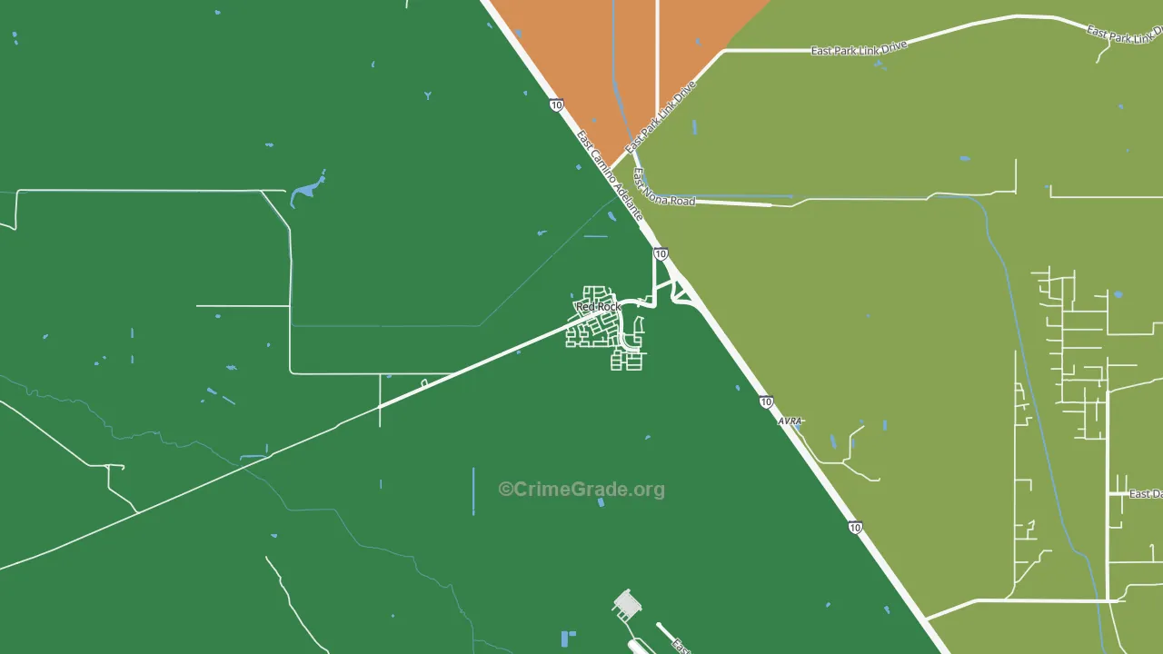 85145, AZ Map of Drug-Related Crime Rates