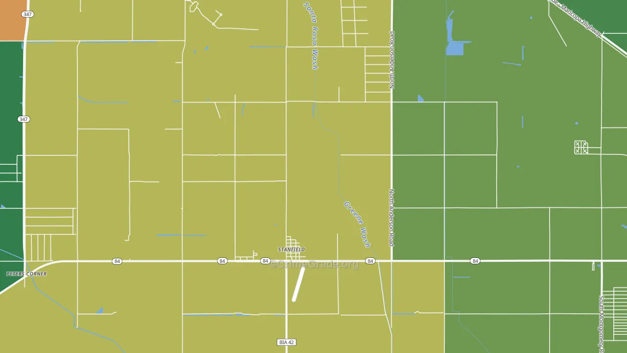 85172, AZ Map of Drug-Related Crime Rates