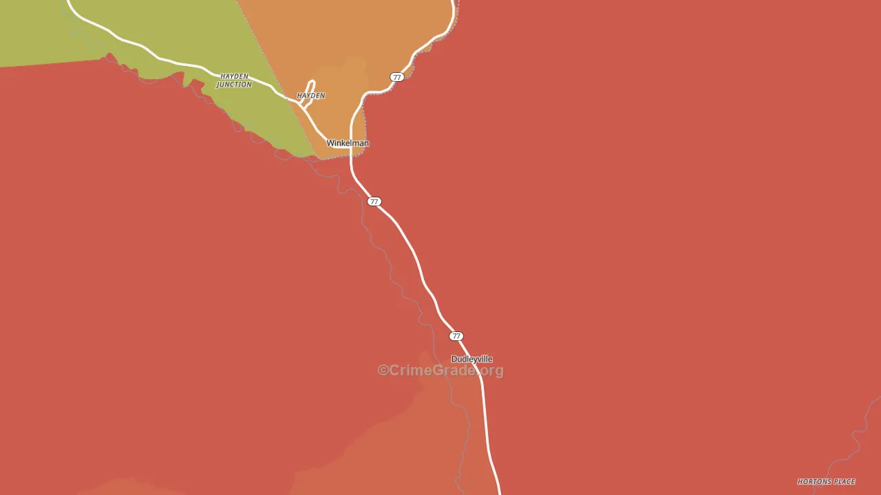 85192, AZ Map of Drug-Related Crime Rates