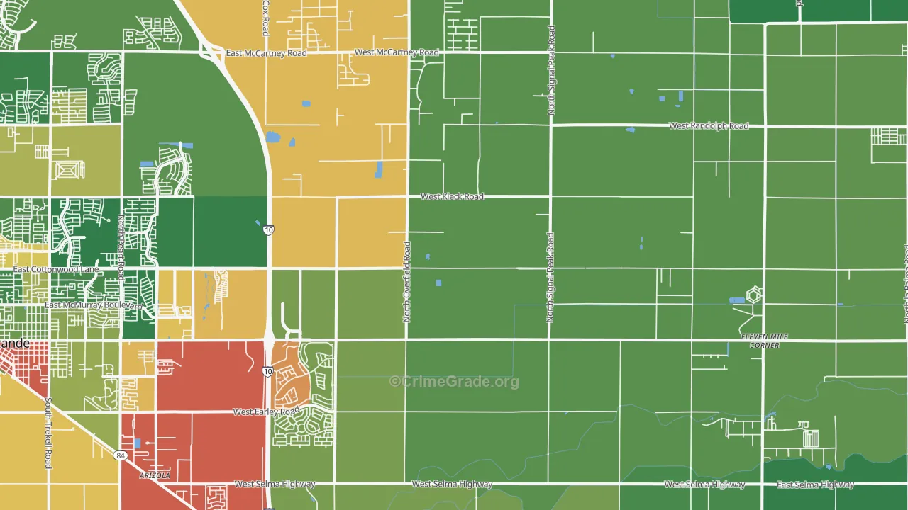 85194, AZ Map of Drug-Related Crime Rates