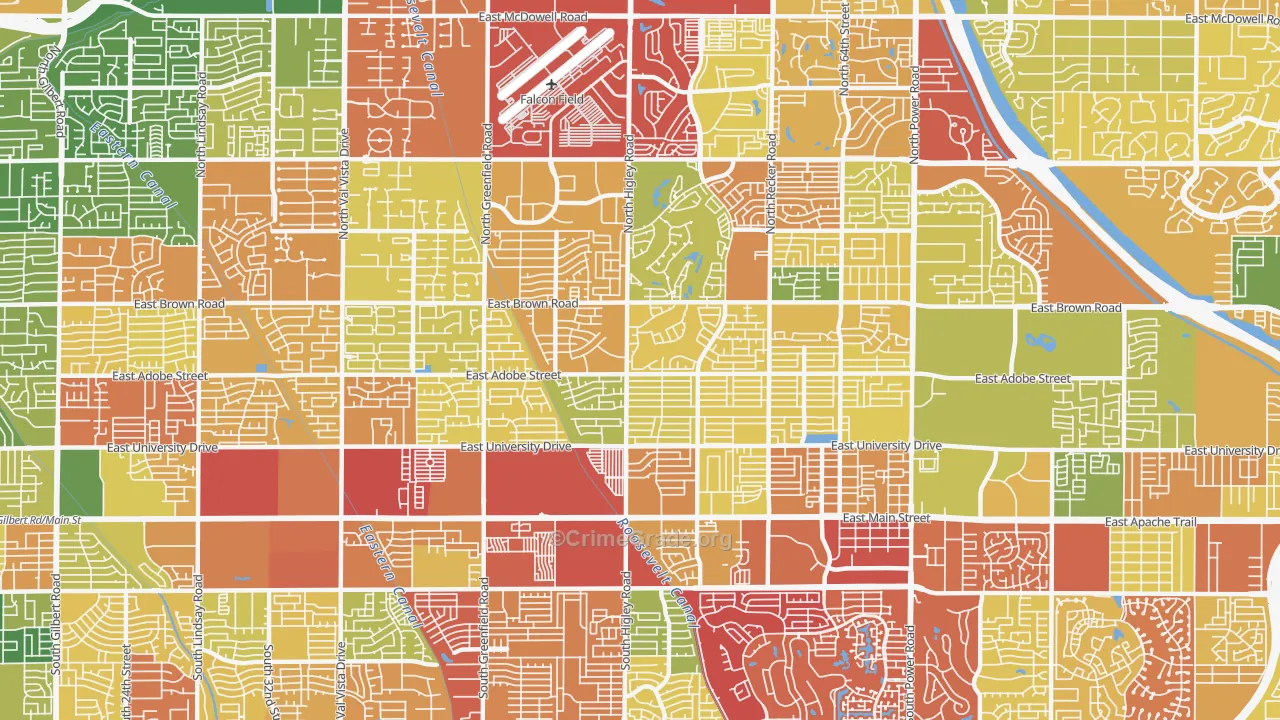 85205, AZ Map of Drug-Related Crime Rates